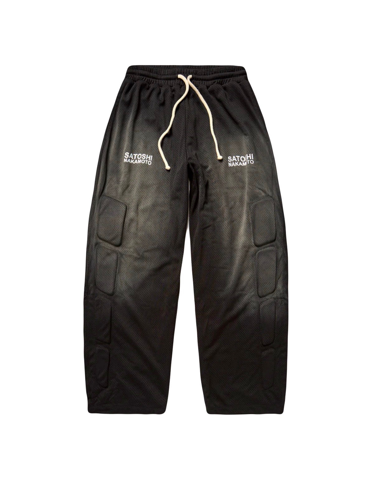 Satoshi Nakamoto Mesh Moto Sweatpants Black