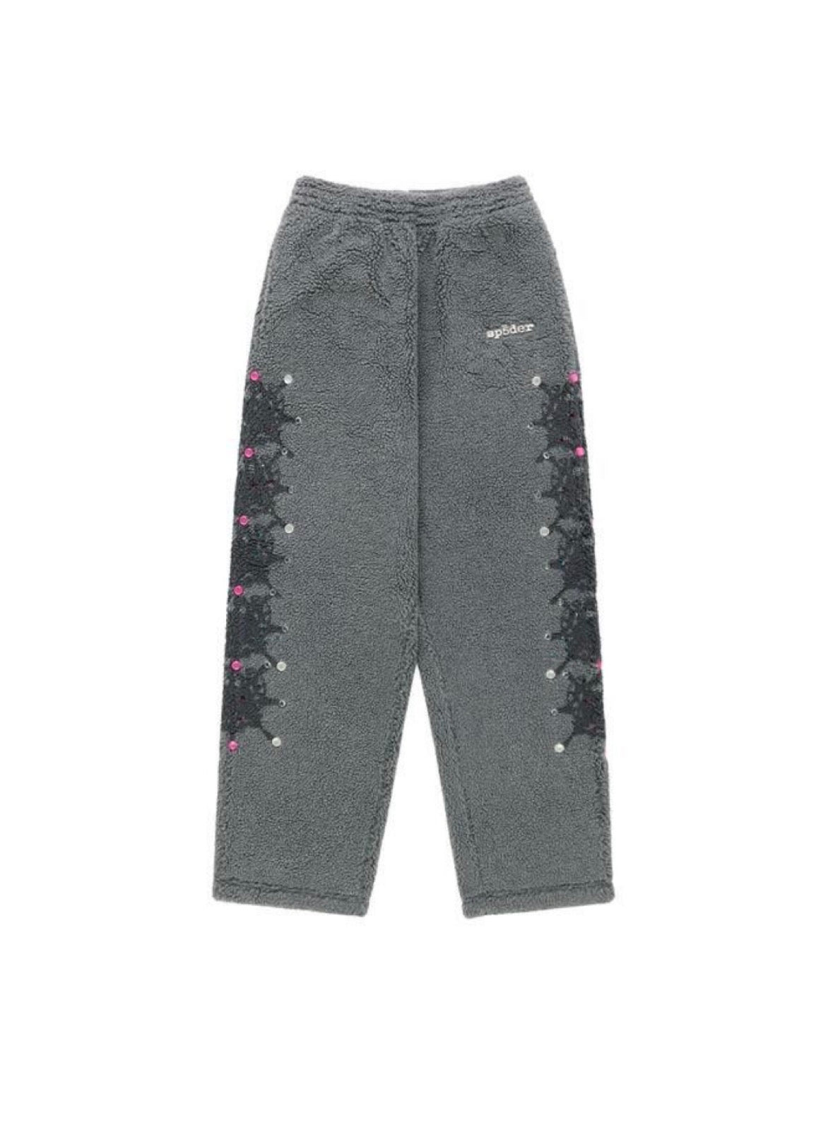 Sp5der Webstone Teddy Fleece Sweatsuit Slate Grey