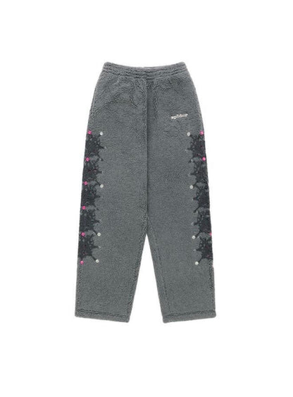 Sp5der Webstone Teddy Fleece Sweatsuit Slate Grey