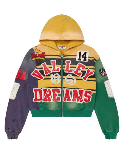 Vale Forever Collage Zip-Up Mardi Gras