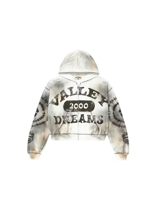 Vale Forever Spiral Zip-Up Ash Grey