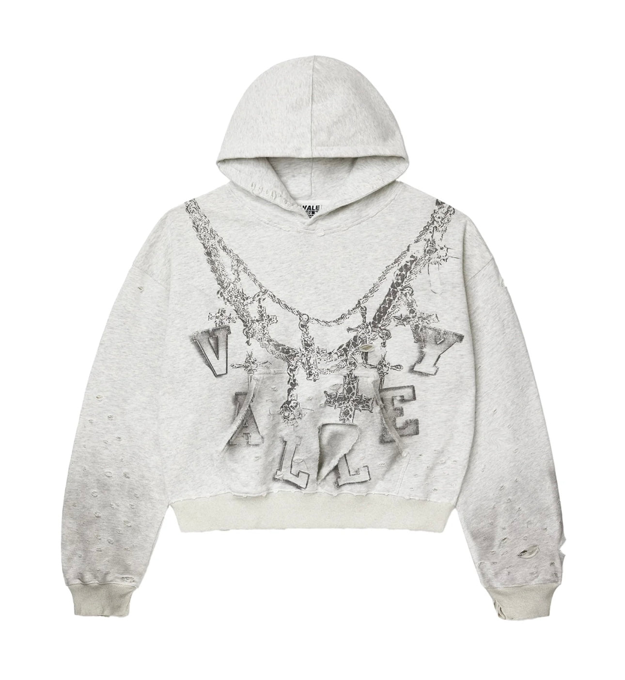 Vale Forever Big Chain Hoodie Grey