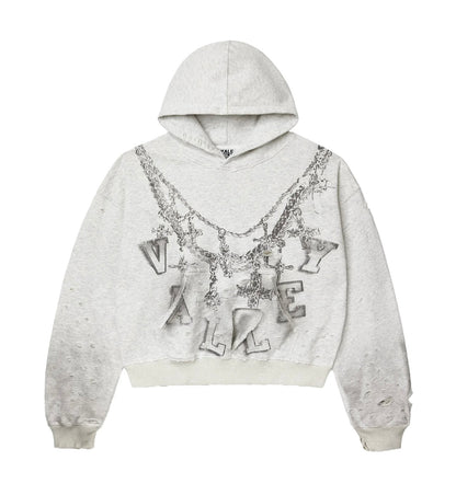 Vale Forever Big Chain Hoodie Grey