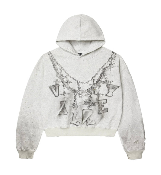 Vale Forever Big Chain Hoodie Grey