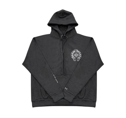 Chrome Hearts Silver Glitter Hoodie Black