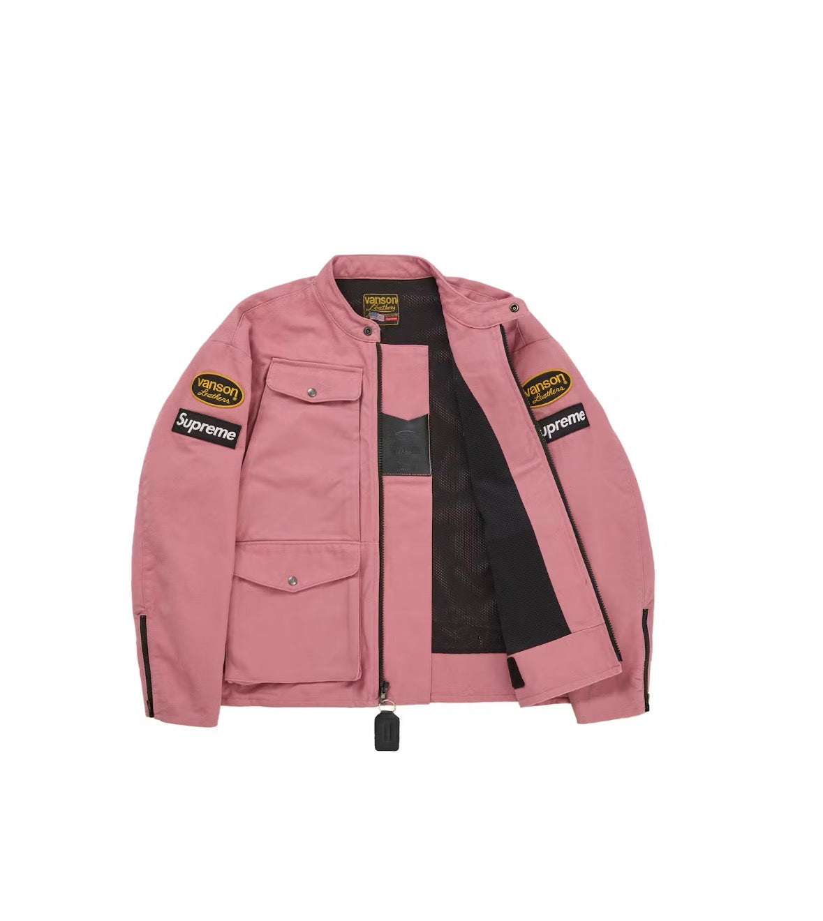 Supreme Vanson Leathers Cordura Jacket Pink