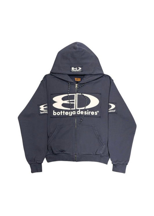 Bottega Desires Tech Zip-Up Blue