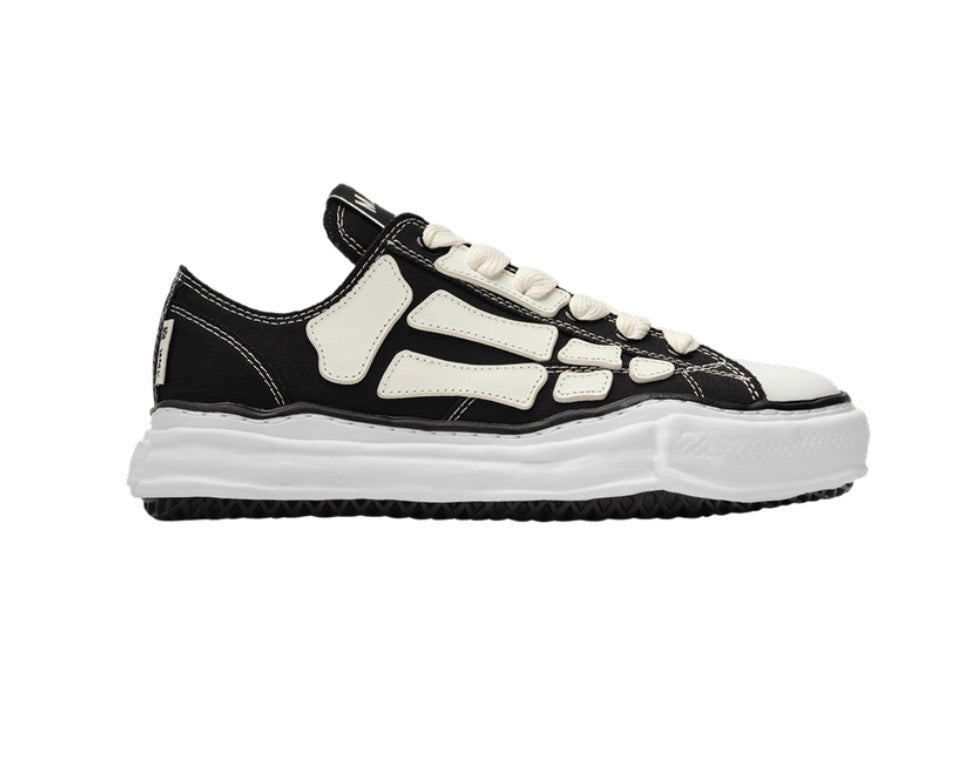 Amiri x Maison Mihara Yasuhiro Peterson Canvas Low Skeleton Black