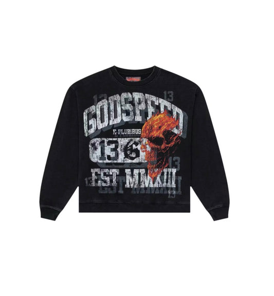 Godspeed Seeing Double Crewneck Black