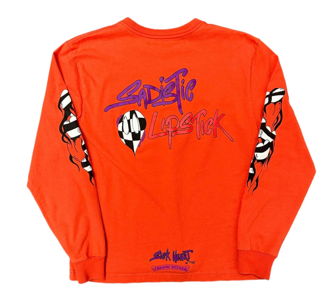 Chrome Hearts Matty Boy Sadistic Lipstick Long Sleeve Red