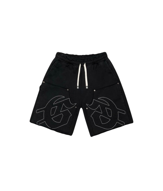 Godspeed Carpenter Distressed G Shorts Black