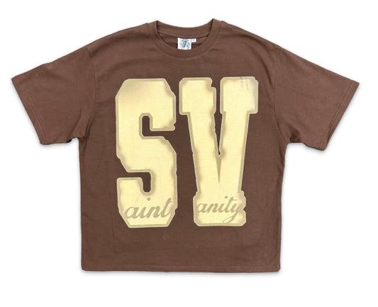 Saint Vanity SV Logo T-Shirt Mocha