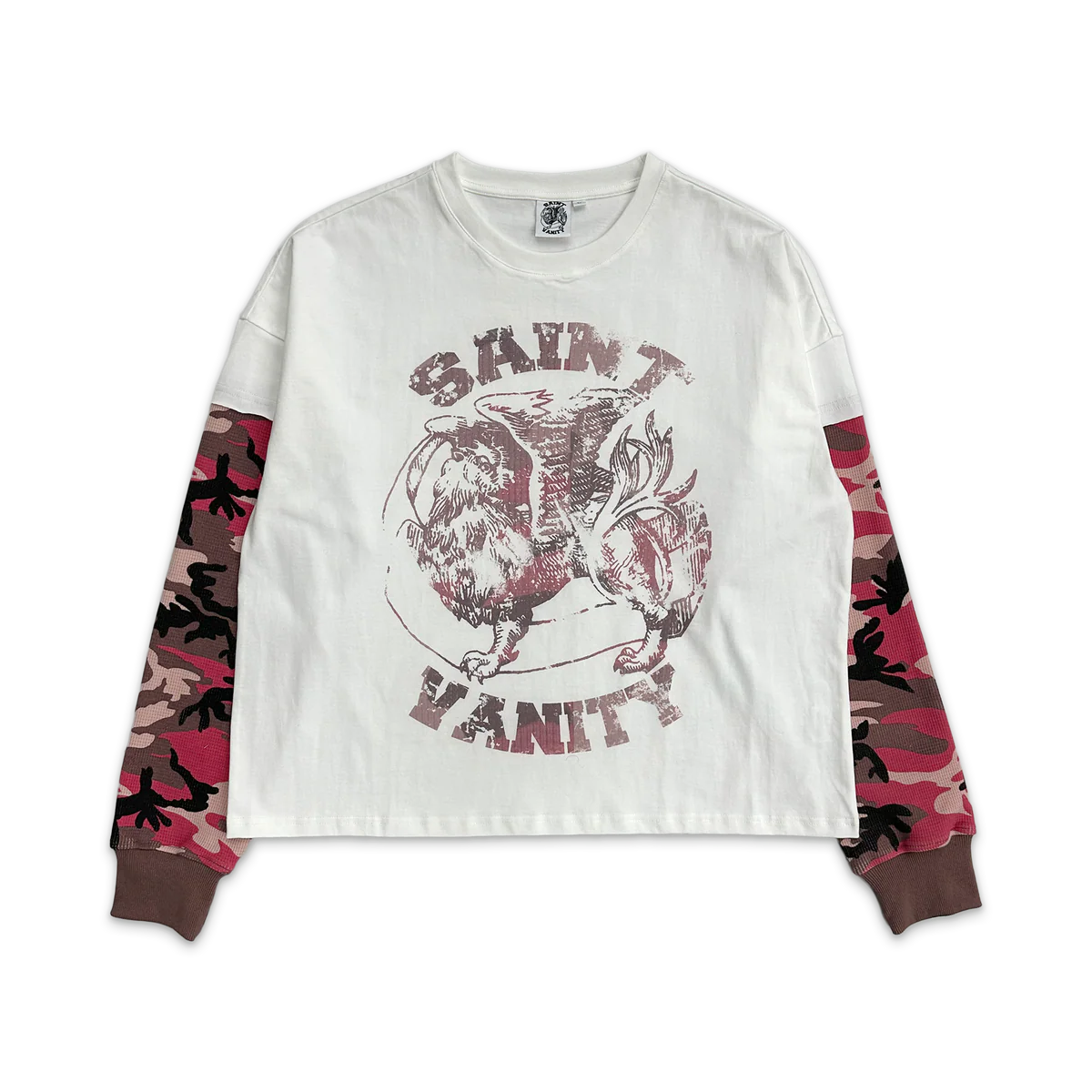 Saint Vanity Griffin Camo Thermal Long Sleeve Pink