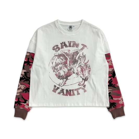 Saint Vanity Griffin Camo Thermal Long Sleeve Pink
