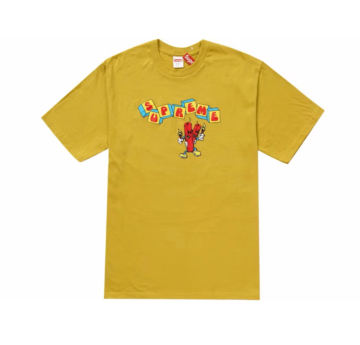 Supreme Dynamite T-Shirt Acid Yellow