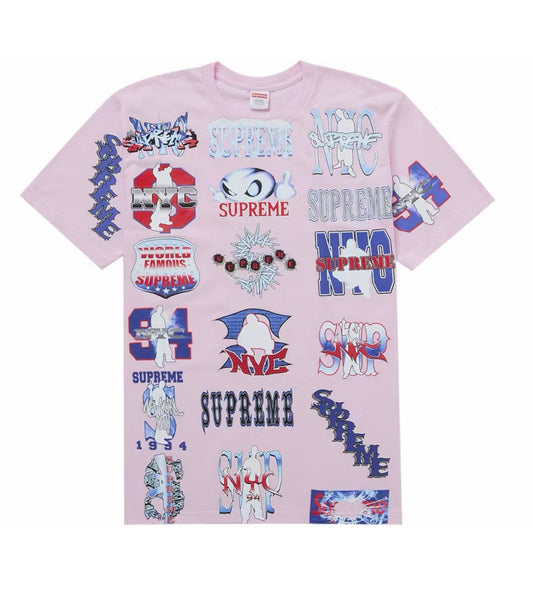 Supreme Flash T-Shirt Light Pink