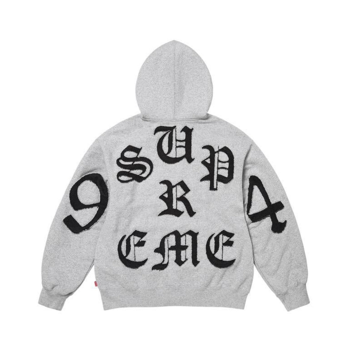 Supreme Cut Out Zip-Up Heather Grey