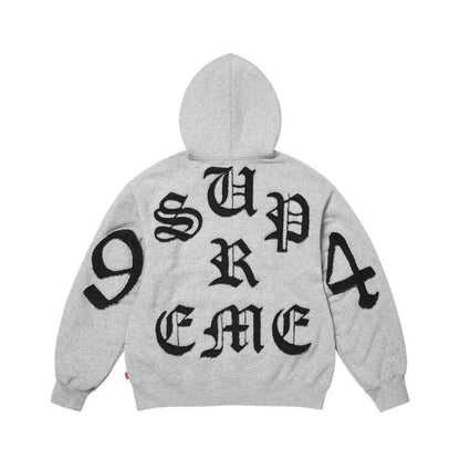 Supreme Cut Out Zip-Up Heather Grey