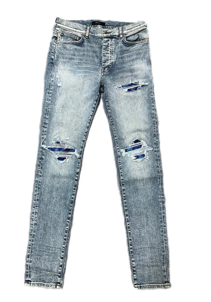 Amiri Jeans MX1 Blue/Purple Tie Dye Patch