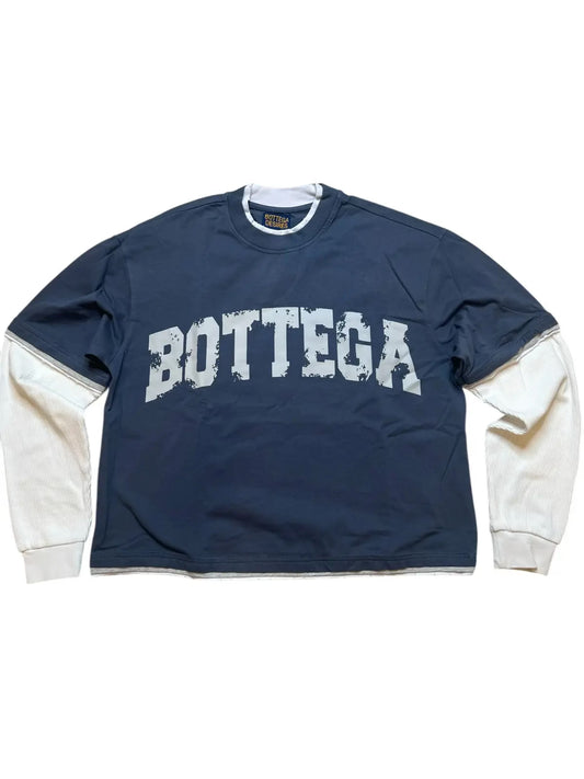 Bottega Desires War Long Sleeve Navy