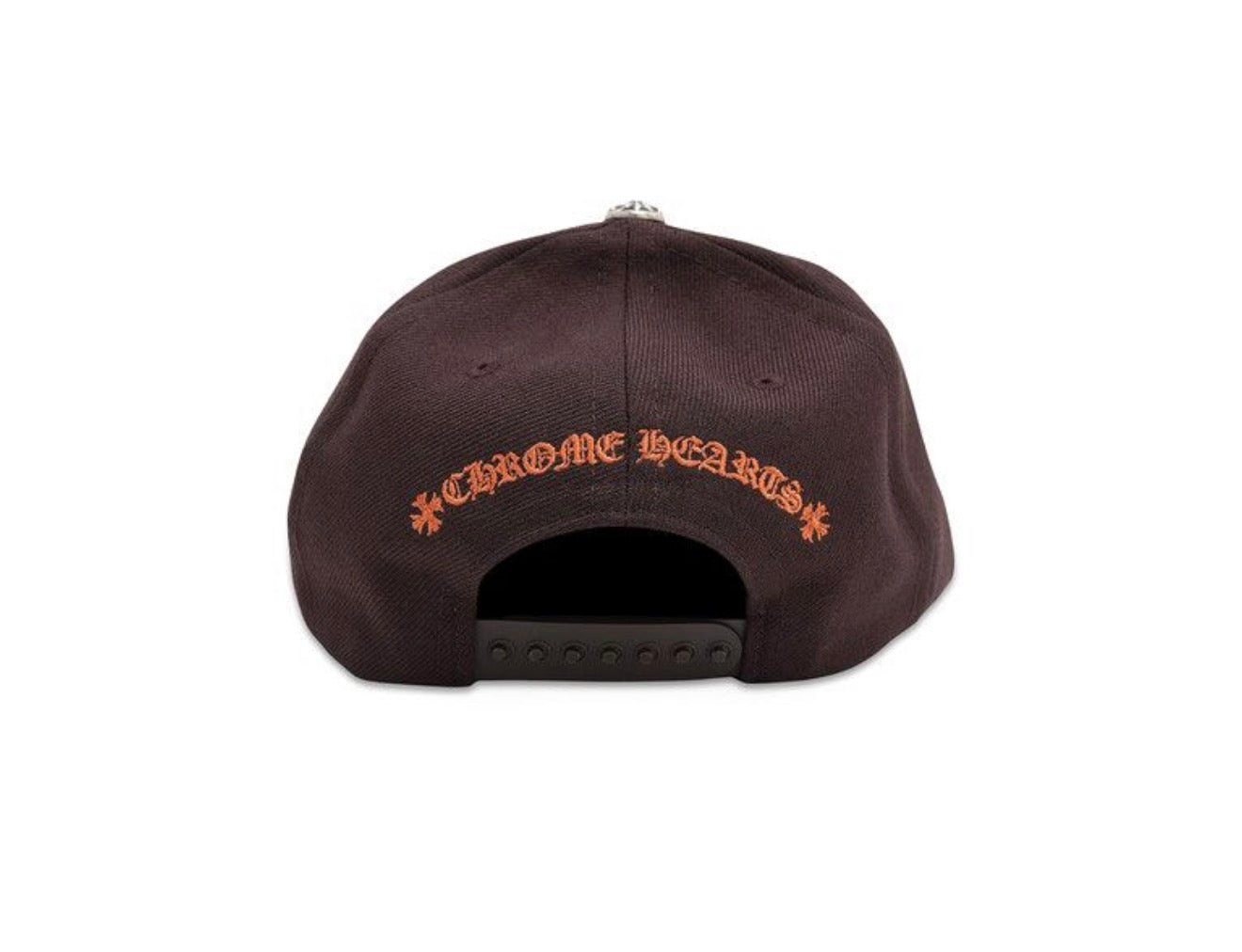 Chrome Hearts Embroidered CH Logo Baseball Hat Brown/Orange