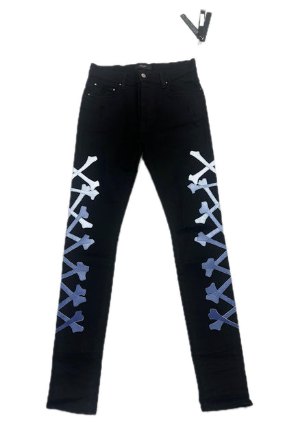 Amiri Jeans Bones Black/Blue