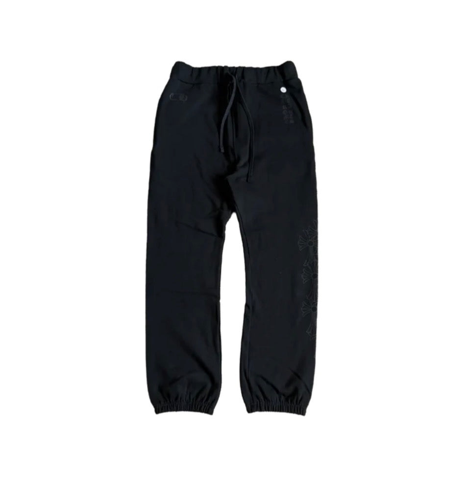 Chrome Hearts Miami Exclusive Vertical Logo Sweatpants Black