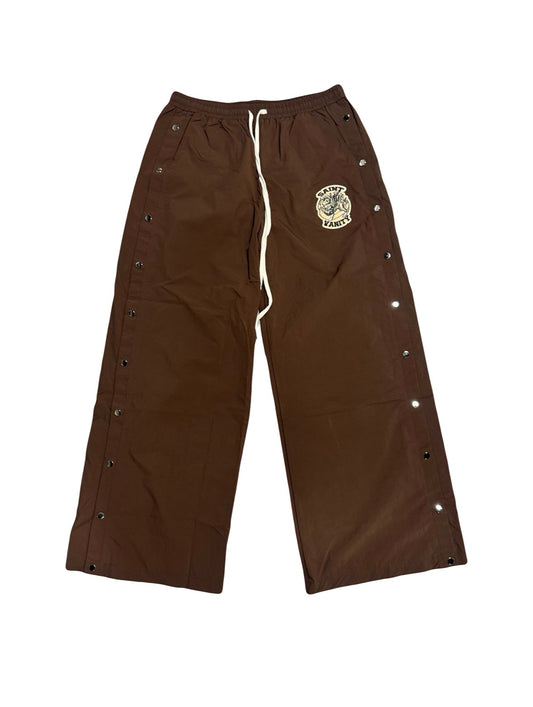 Saint Vanity Nylon Tearaway Pants Brown