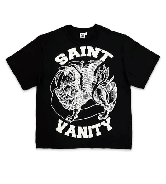 Saint Vanity Griffin T-Shirt Black/White
