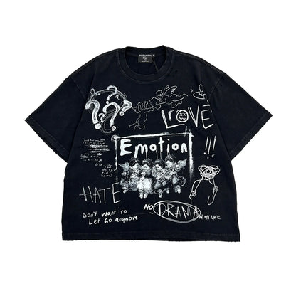 Mixed Emotion Chaos T-Shirt Black