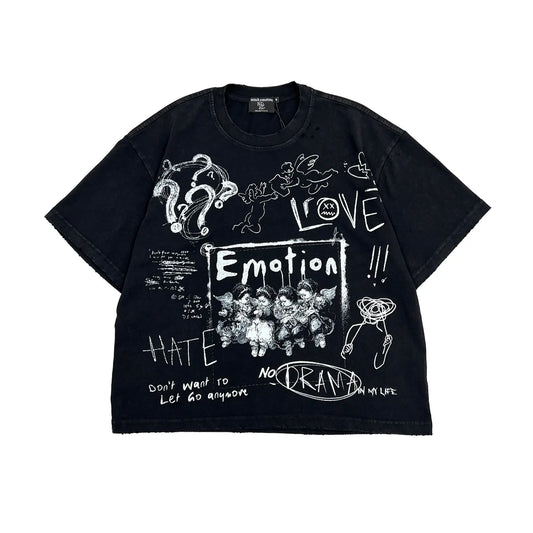 Mixed Emotion Chaos T-Shirt Black