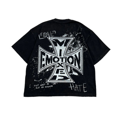Mixed Emotion Chaos T-Shirt Black