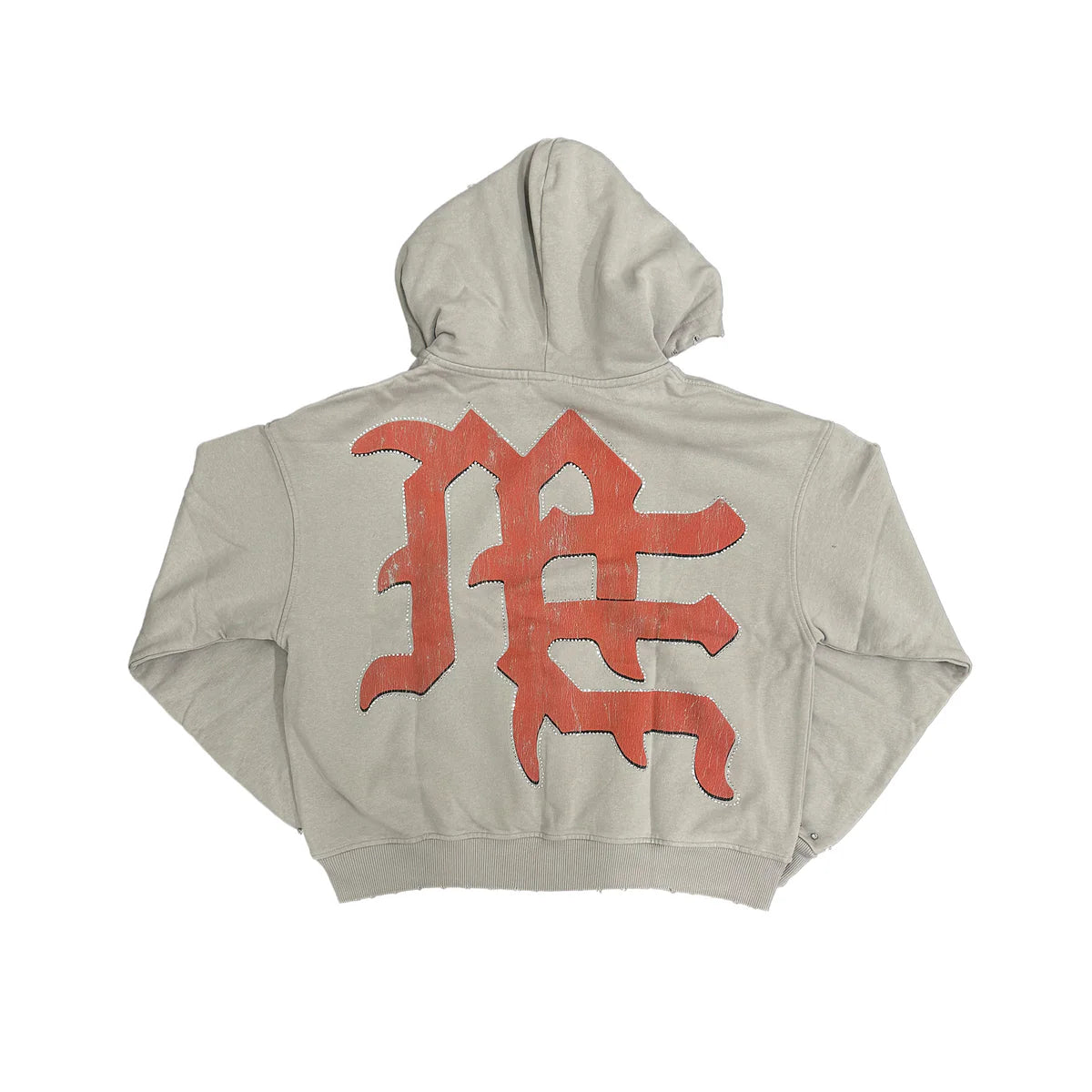 Mixed Emotion Broken Halo Zip-Up Grey