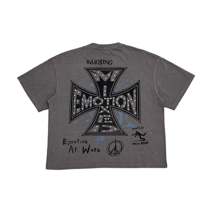 Mixed Emotion Friends T-Shirt Grey