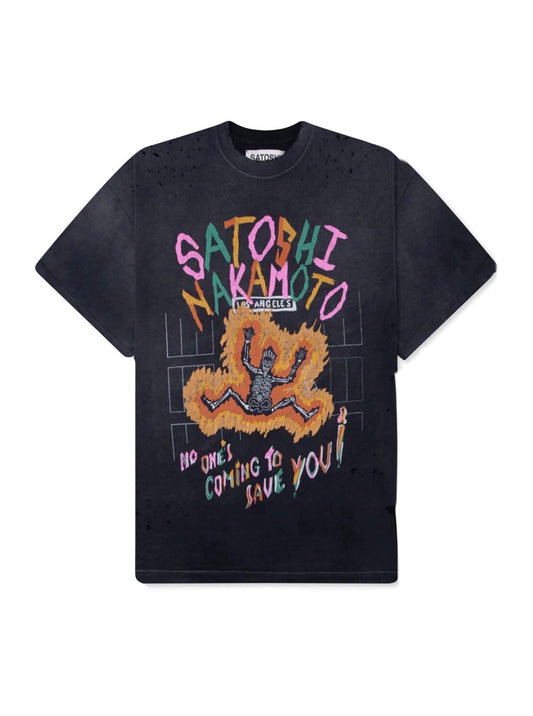 Satoshi Nakamoto No Savior T-Shirt Black