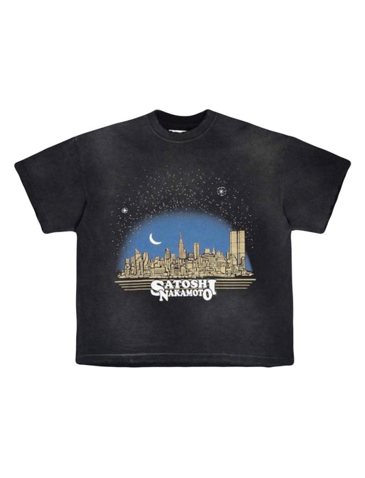 Satoshi Nakamoto Tourist T-Shirt Black