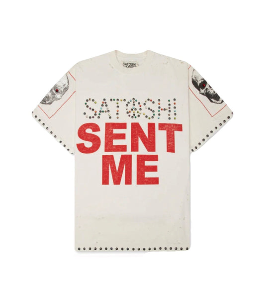 Satoshi Nakamoto Sent Me T-Shirt White