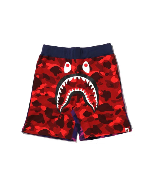 Bape Crazy Camo Shorts Red/Purple