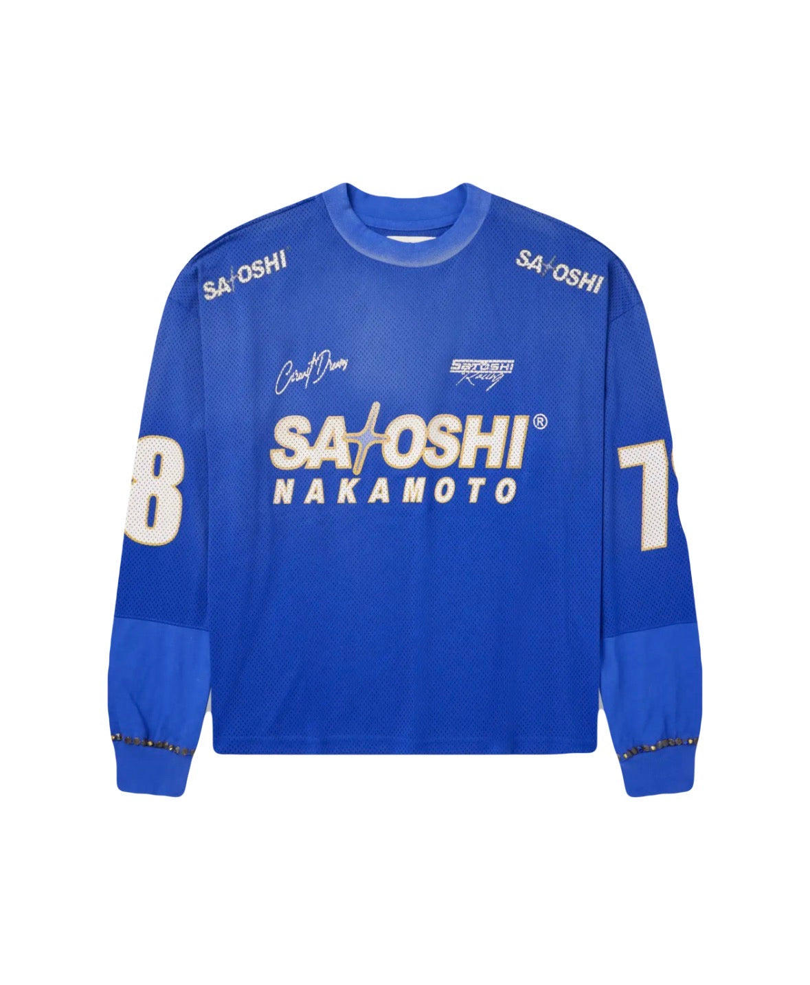 Satoshi Nakamoto Mesh Moto Jersey Blue
