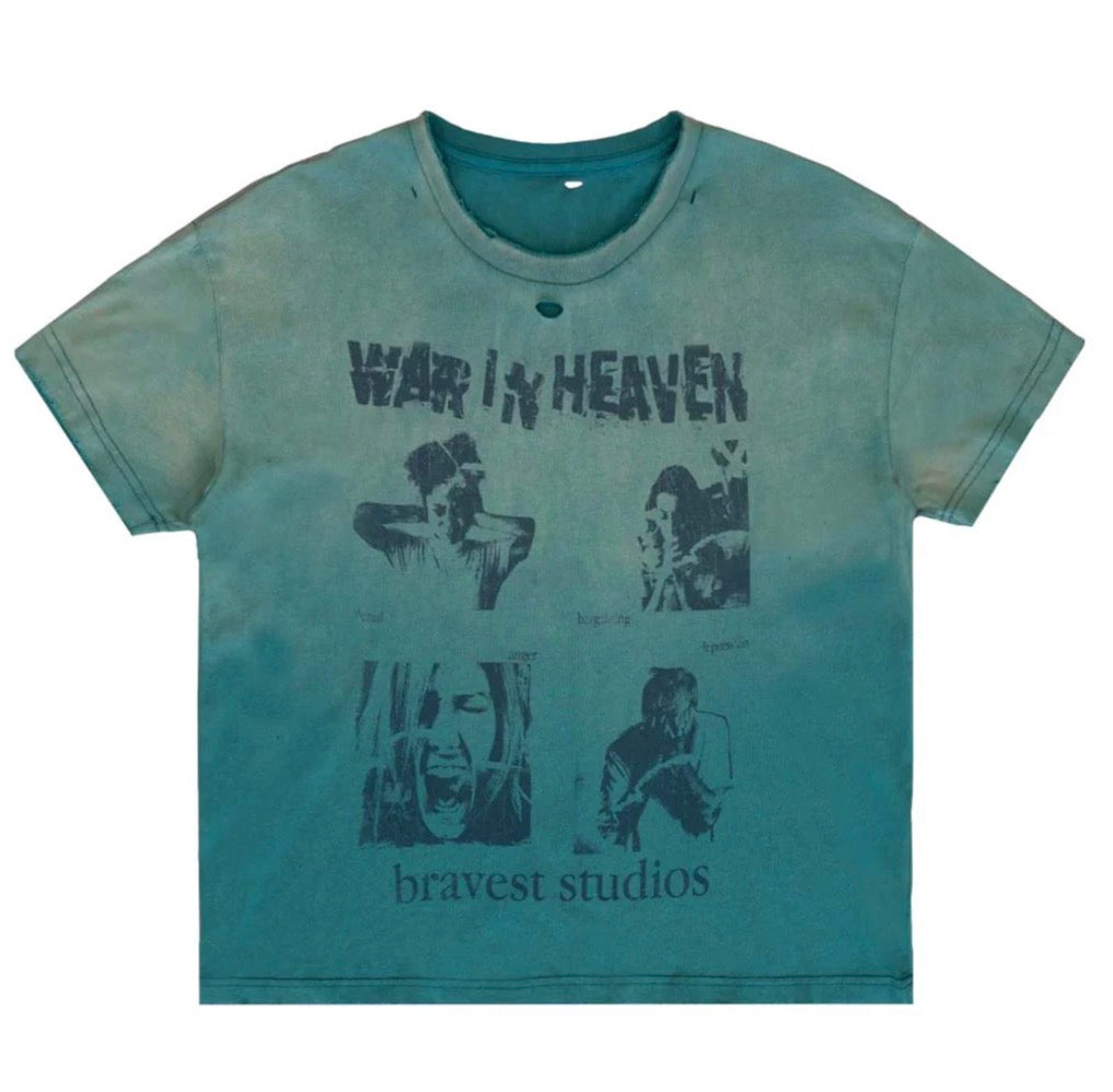 Bravest Studios Heaven Vintage T-Shirt Blue