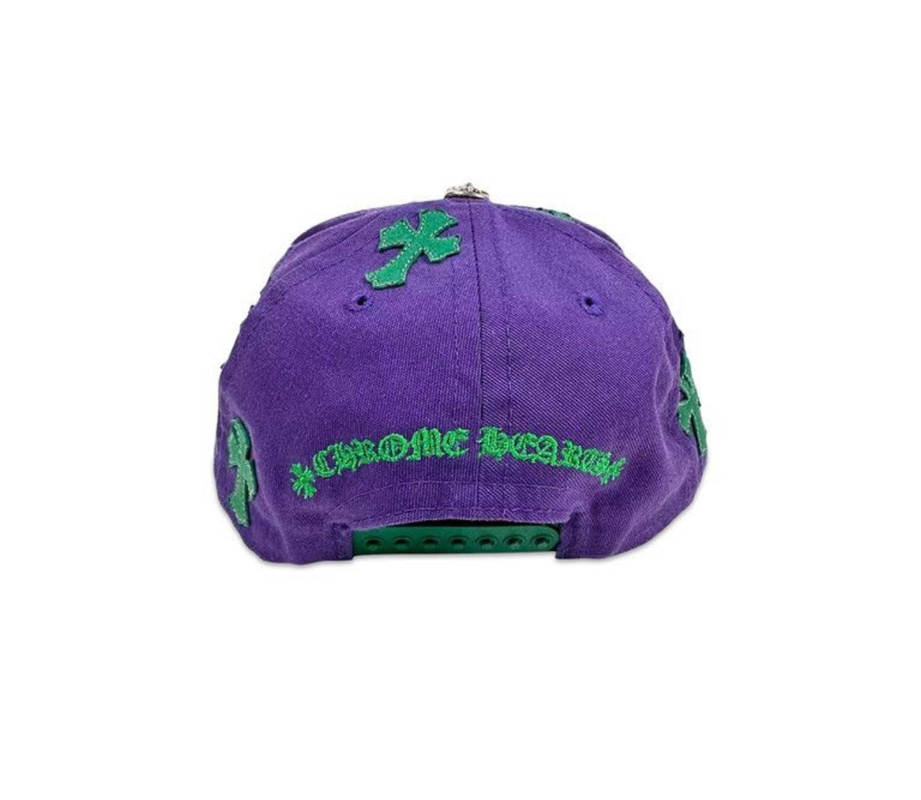 Chrome Hearts CH Cross Patch Baseball Hat Purple/Green