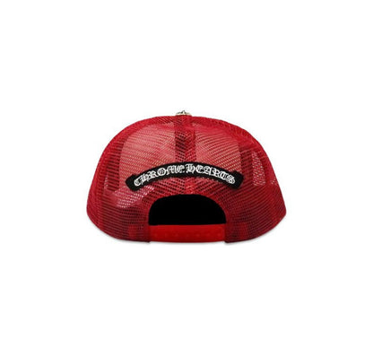 Chrome Hearts Multi Cross Trucker Hat Red/White