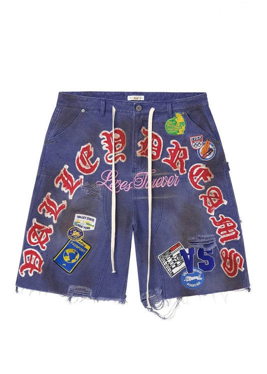Vale Forever Workshop Jean Shorts Blue