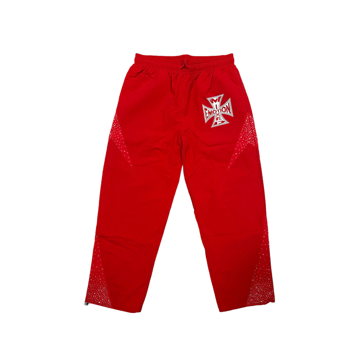 Mixed Emotion Classic Nylon Pants Red