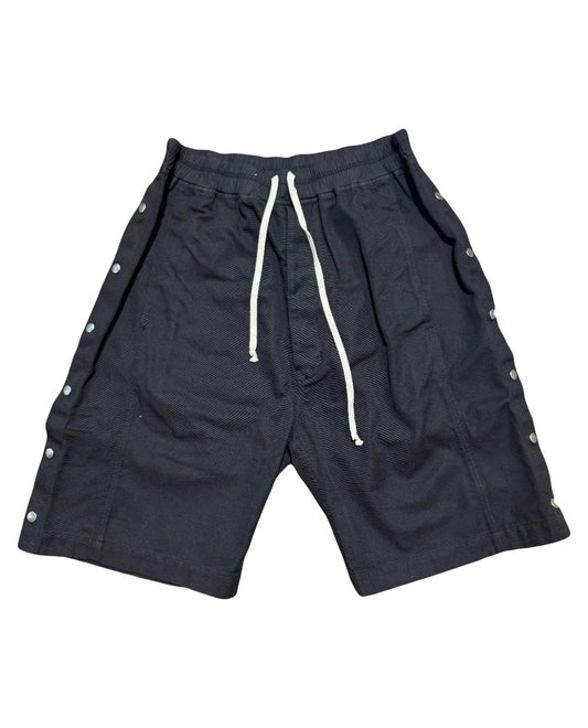 Rick Owens Wide Pusher Shorts Black