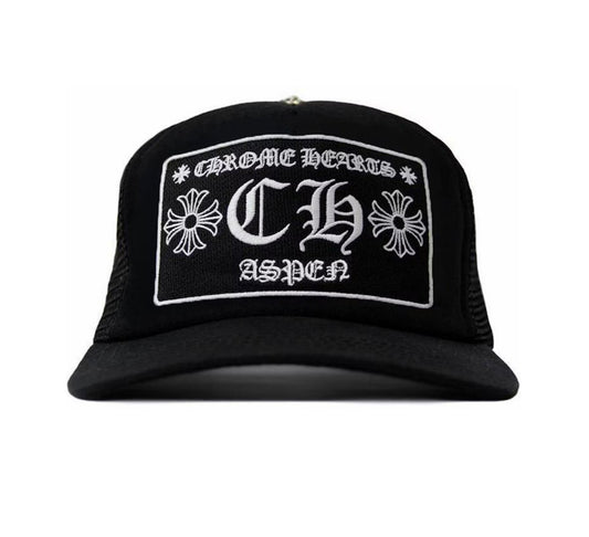 Chrome Hearts CH Aspen Trucker Hat Black