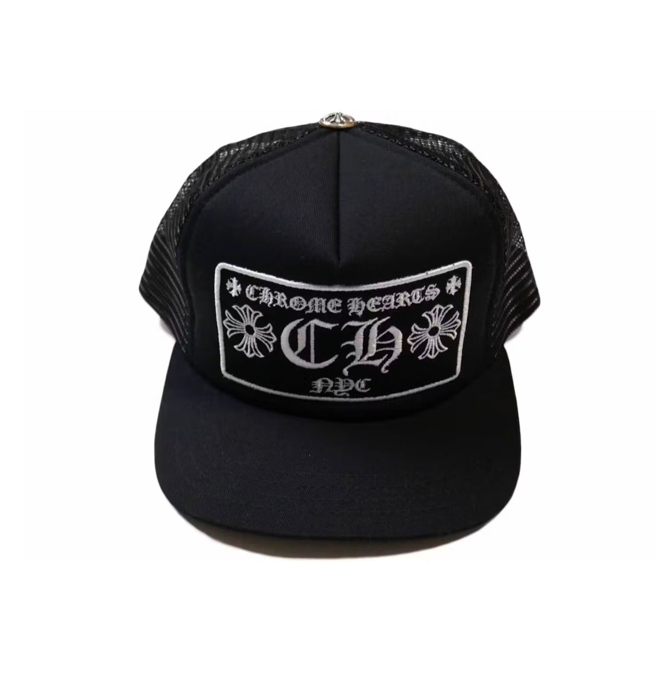 Chrome Hearts CH NYC Trucker Hat Black