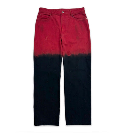 Louis Vuitton Boreal Evening Monogram Jeans Black/Red