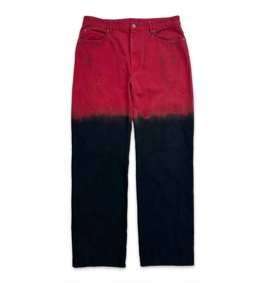 Louis Vuitton Boreal Evening Monogram Jeans Black/Red