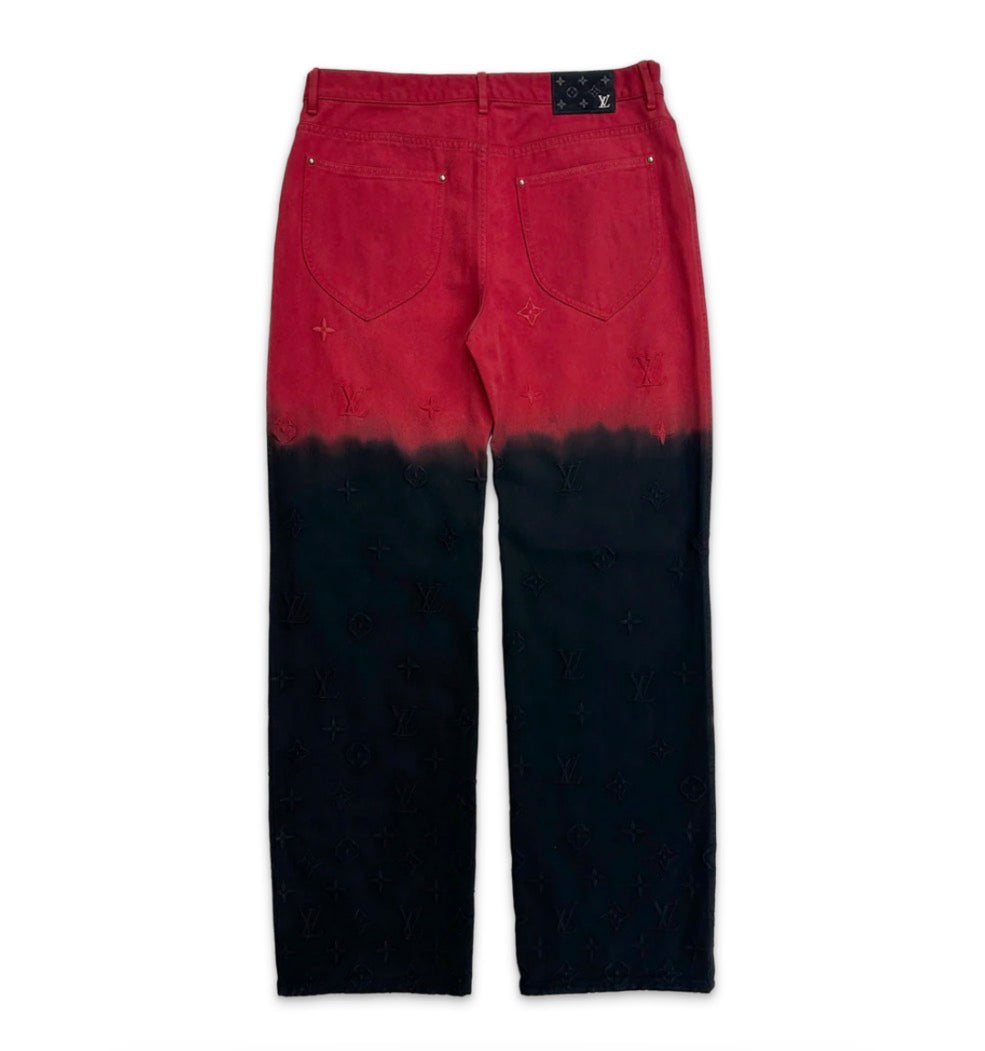 Louis Vuitton Boreal Evening Monogram Jeans Black/Red